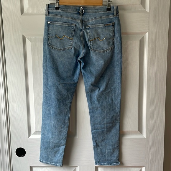 7 for all Mankind Josefina Slim Boyfriend Jeans size 27 - Picture 8 of 8